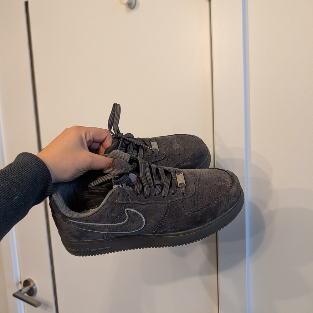 Grey Suede Nike Sneakers AF1